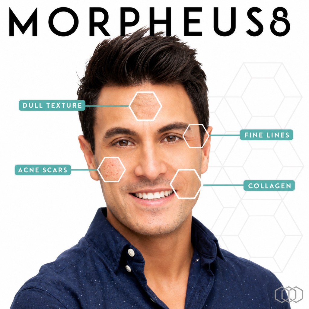 Morpheus8 face treatment benefits — manufacturer marketing image